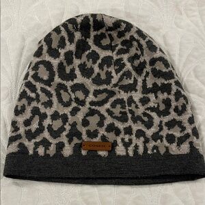 Coach Animal Print Knit Hat
